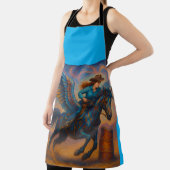 Go Fast! Barrel Racing All-Over Print Apron Schort (Insitu)