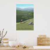 Go Fell Running Travel Poster (Cuisine)