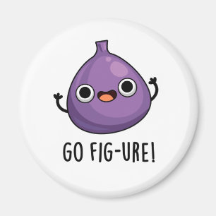 Go Fig Funny Fig Fruit Pun Magneet