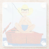 Go Fish Glazen Onderzetter (Achterkant)