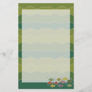 Go Fish Green Stationery Briefpapier