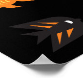 Go Fish_some Dingen Vissen zwart licht aquarium Poster (Hoek)