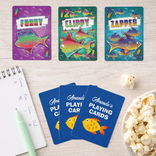 Go Fish speelkaarten gepersonaliseerd met de naam  (Insitu (Spelletjesavond))