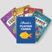Go Fish speelkaarten gepersonaliseerd met de naam  (Achterkant)