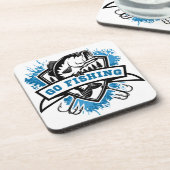 Go Fishing Bass Dessous de verre Set - Bass Fishin (Côté gauche)