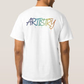 "Go Forth" Graffiti Pop Art Tee T-shirt (Achterkant)