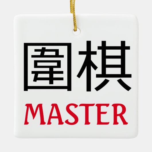 Go (game) Master Keramisch Ornament (Voorkant)