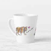 Go get 'em, tiger Mug Latte Mok (Linkerhoek)