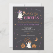 Go Ghouls Invitation d'Halloween de l'Ouest (Devant)