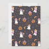 Go Ghouls Invitation d'Halloween de l'Ouest (Dos)