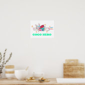 Go Go Go Hero 16" x 12", Poster Paper (Matte) (Cuisine)