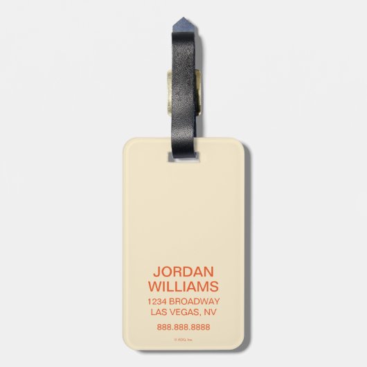 Go Go Mojo Koffie Bagagelabel (Achterkant verticaal)