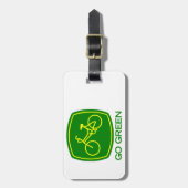 Go Green Bagagelabel (Voorkant verticaal)