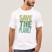 Go Green Eco-vriendelijke boodschap T-shirt (Voorkant)
