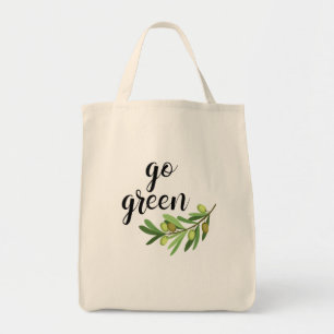 Go Green Grocery Tote Bag