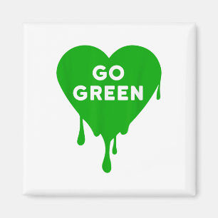 Go Green - Groen Team, Kleur Oorlog, Kamp, Druppel Magneet