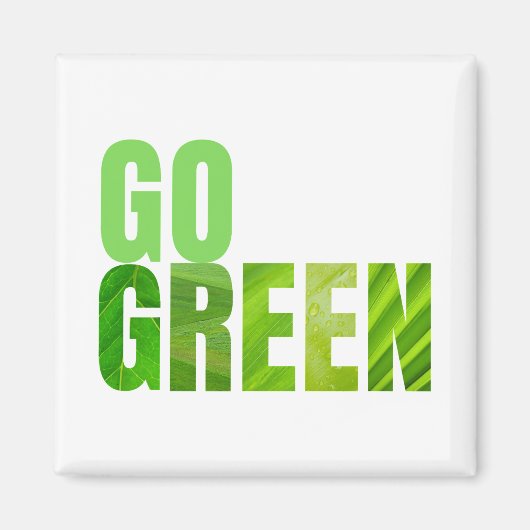 Go Green Magneet (Voorkant)
