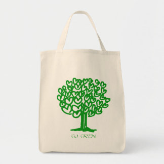 Go Green Organic Grocery Canvas tas