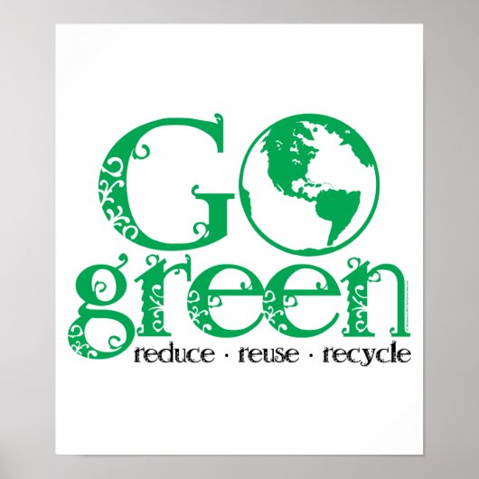Go Green Poster (Voorkant)