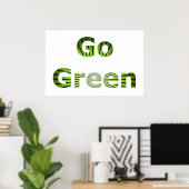 Go Green Poster (Thuiskantoor)