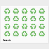Go Green Recyclen symboolgeschenken Ronde Sticker (Vel)