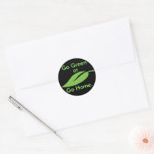 Go Green Ronde Sticker (Envelop)