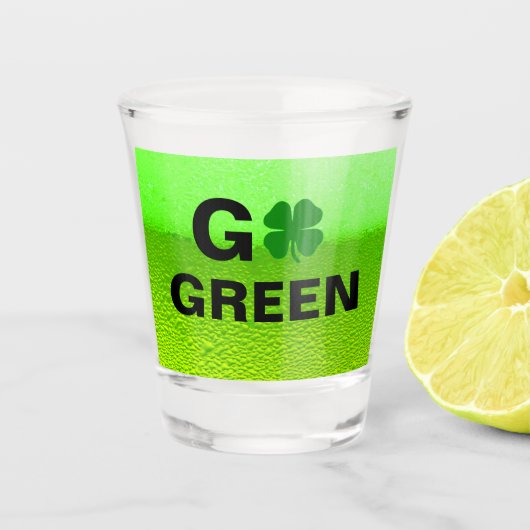 Go Green Shot Glas (Voorkant)