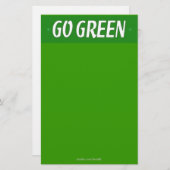 Go Green Station Briefpapier (Voorkant / Achterkant)