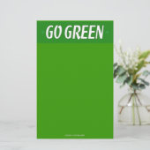 Go Green Station Briefpapier (Staand voorkant)