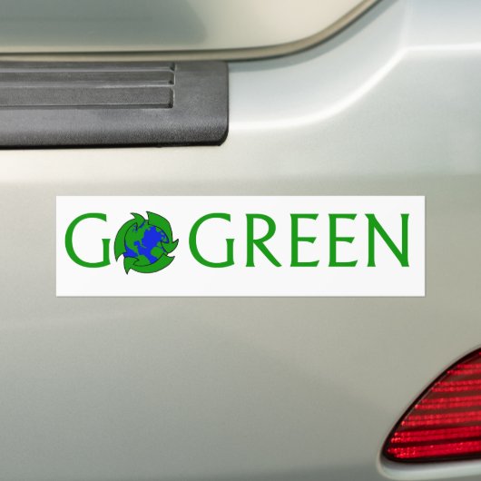 Go Green Sticker (Op auto)