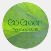 Go Green Stickers (Voorkant)