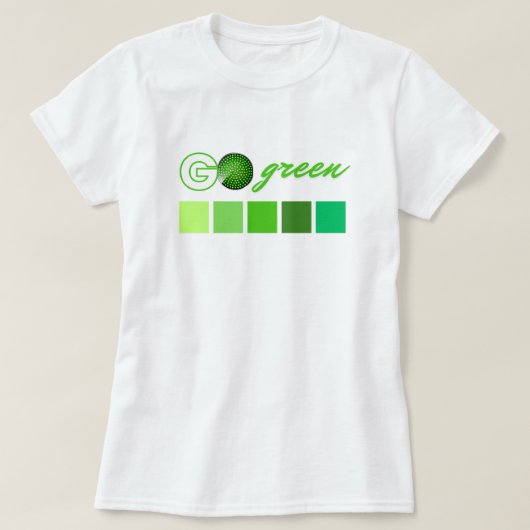 Go Green T-shirt (Design voorkant)