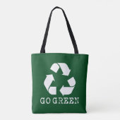 Go Green Tote Bag (Achterkant)