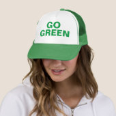 Go Green Trucker Hat Pet (In situ)