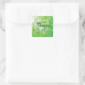 Go Green Word Cloud Sticker (Tas)