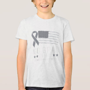 Go Grey in mei Hersenkanker Bewustzijn Maand Warri Tri-Blend Shirt