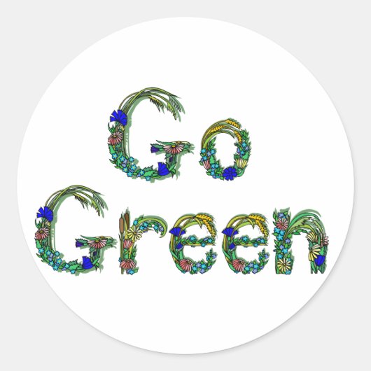Go Groene Stickers (Voorkant)