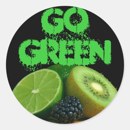 Go Groene stickers (Voorkant)