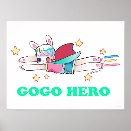 Go Hero 16 x 12 inch, Poster papier (Matte) (Voorkant)