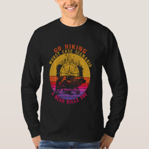Go Hiking Worst Hoesje Scenario Funny Beer Camper T-shirt