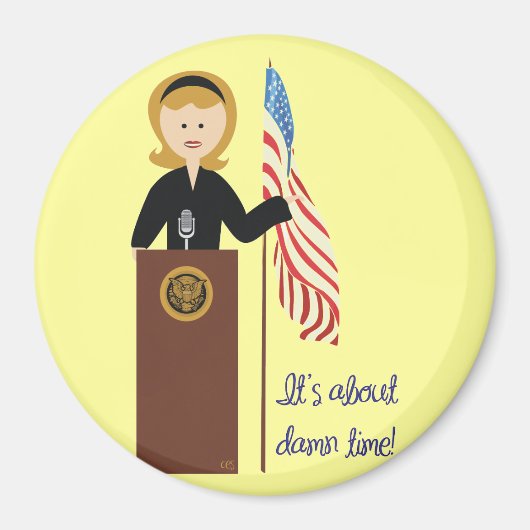 Go Hillary Magnet Magneet (Voorkant)