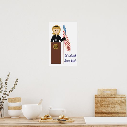 Go Hillary Poster (Cuisine)