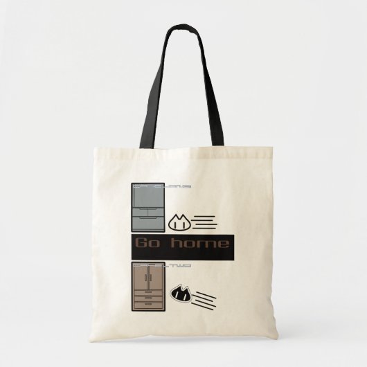 "GO HOME"tote bag Tote Bag (Voorkant)