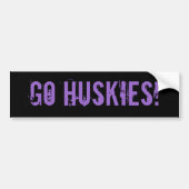 Go Huskies Bumpersticker (Voorkant)