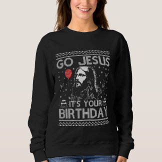 Go Jesus Dabbing Het is je verjaardagsverschijnin Trui