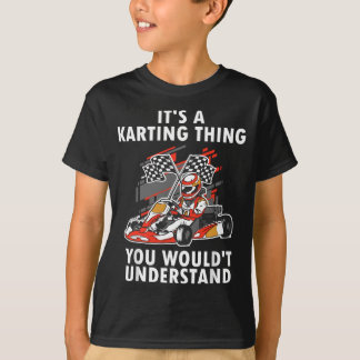 Go-Kar Kart Racing Go-Cart Karting voor Heren T-shirt
