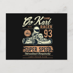 Go Kart Briefkaart