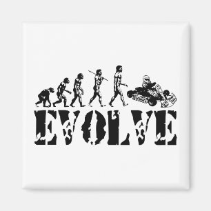 Go Kart Go-Kart Go Karts Evolution Sport Art Magneet