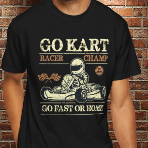 Go-kart Kart Racing Driver Karting Retro Gift T-shirt