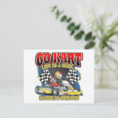 Go Kart Life Briefkaart (Staand voorkant)